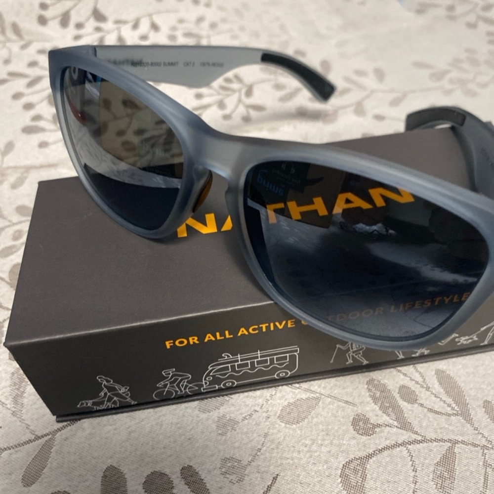 Brand new sunglasses. Polarized sunglasses . Gray color frame.